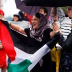 Protestan en Querétaro en apoyo al pueblo palestino